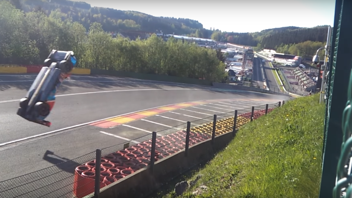Fan video emerges of BR1 WEC car flip at Eau Rouge